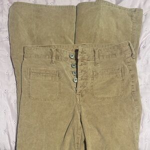 American Eagle Outfitters Tan Flare & Wide Leg Jeans